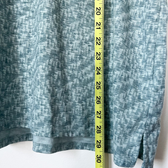 LL Bean Streamside SS Tee Light Green Geometric Womens Plus 2X Stretch Outdoor - Picture 9 of 9